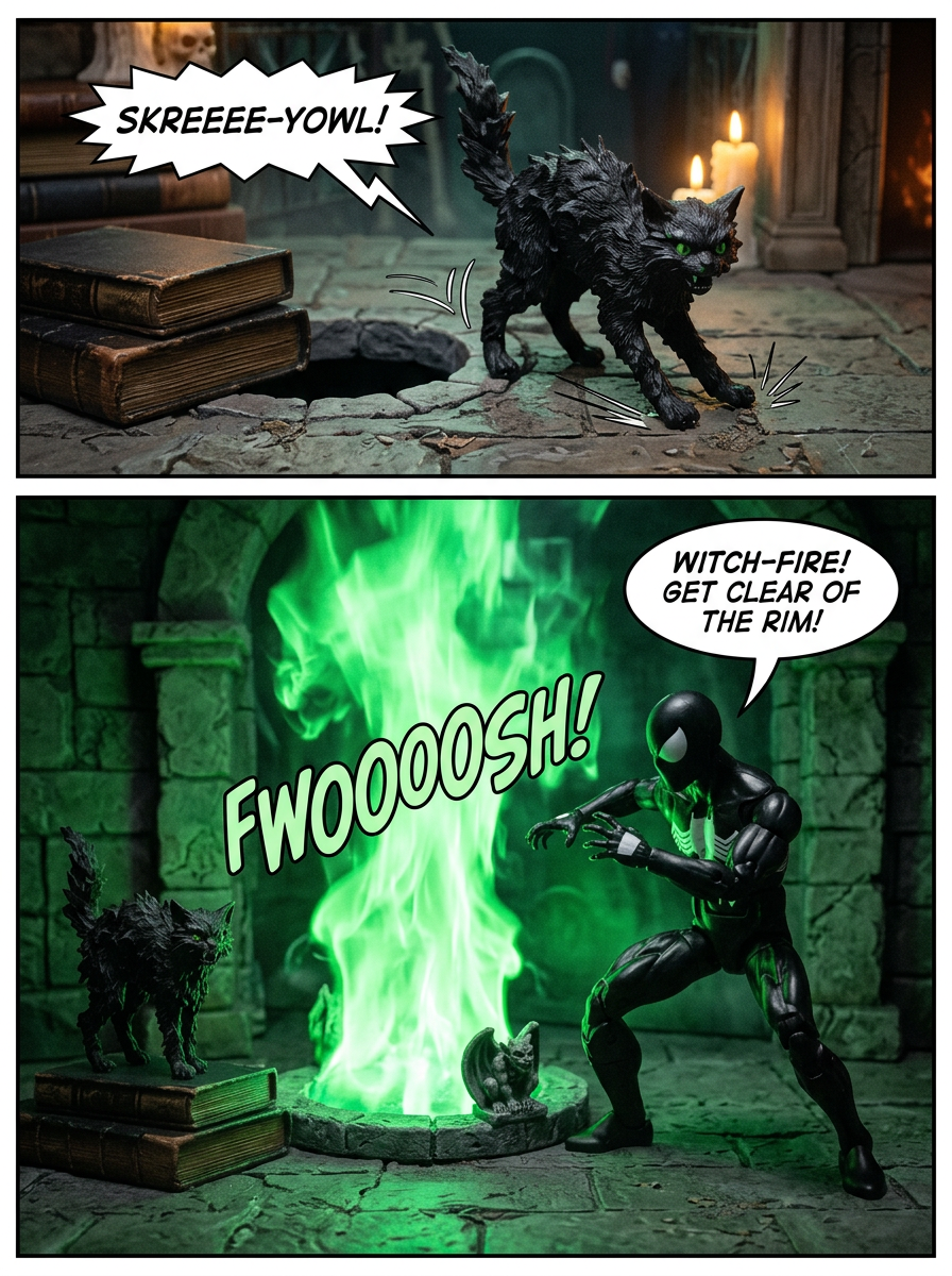 Spider-Man: The Symbiote Halloween - The Witch-Fire Seal π¬ Comic Story part 2 (page 2 of 8)