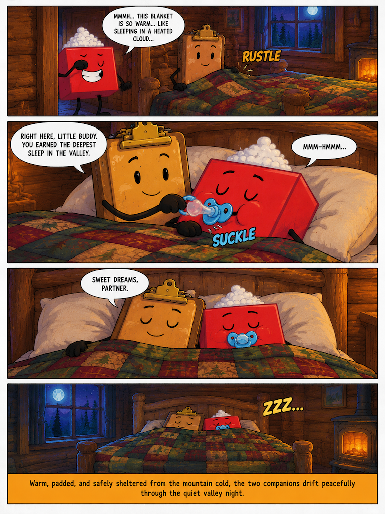Cabin Hearth and Bedtime Rest (page 4 of 4)