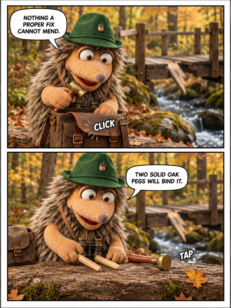 Repairing the Creek Bridge (page 2 of 4)