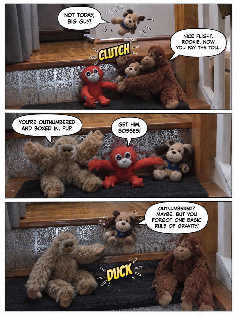 Tim the Wonder Pup Clears the Stairs (page 2 of 4)