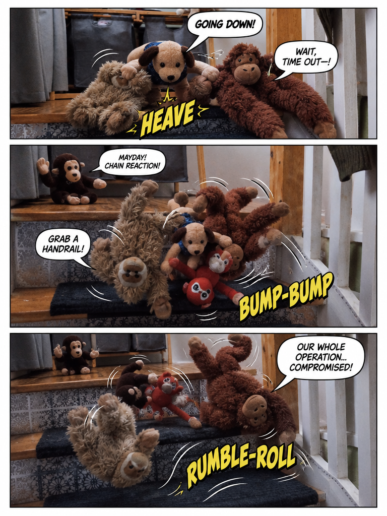 Tim the Wonder Pup Clears the Stairs (page 3 of 4)