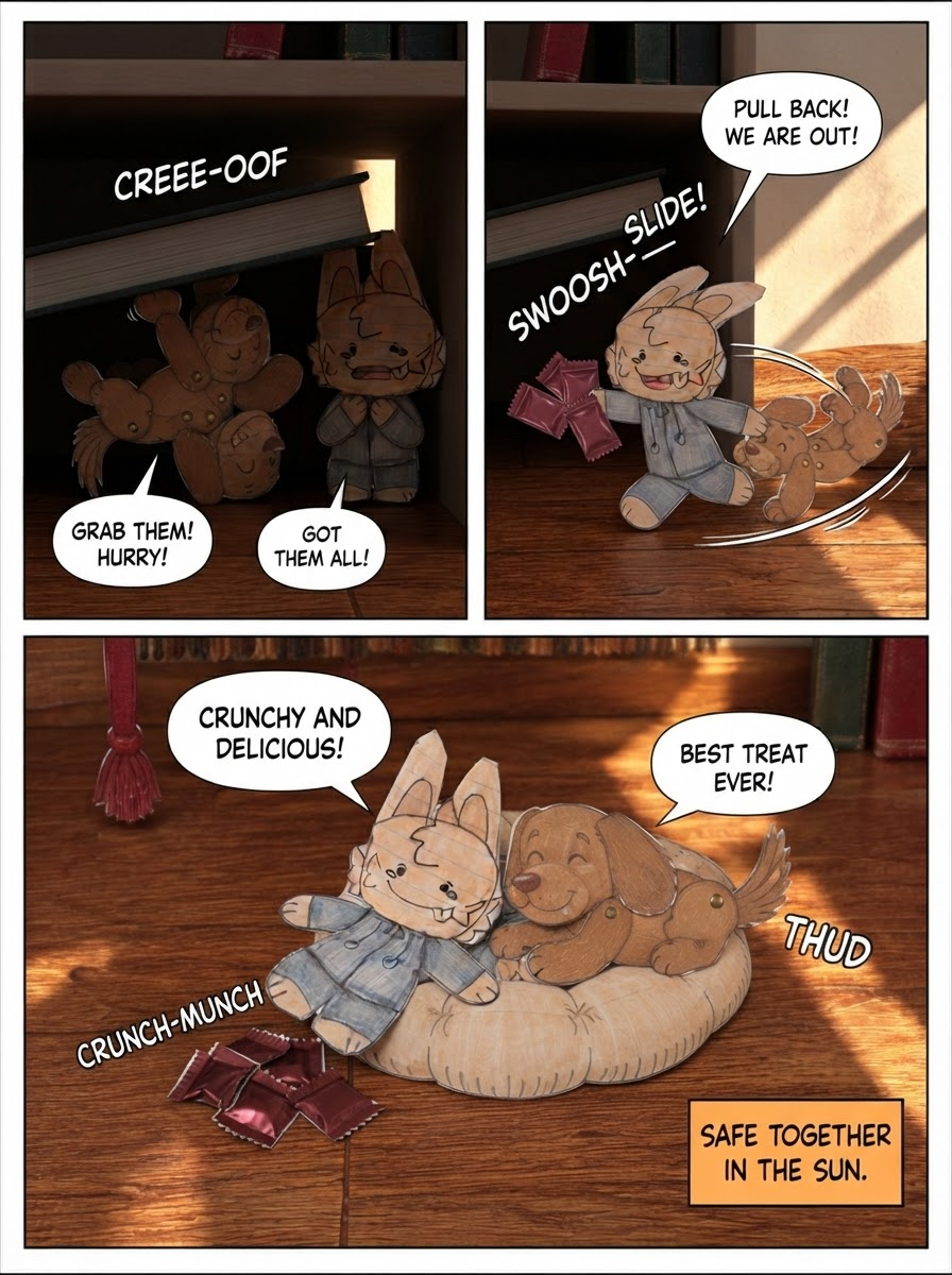 The Crumb Trail Beneath the Bookshelf (page 4 of 4)