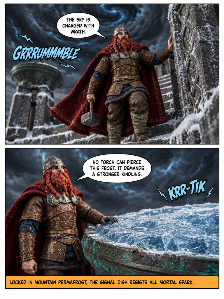 🔨 Viking Thor ⚡️ The Tempest Beacon 💬 Comic Story part 4 (page 2 of 4)