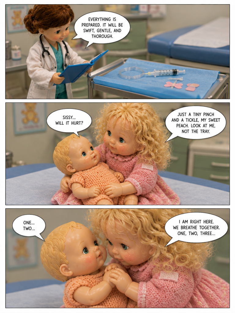 Brave Little Sister's Checkup (page 2 of 4)
