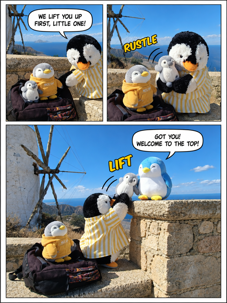 Three Penguin Siblings: The Windmill Perch (page 3 of 4)