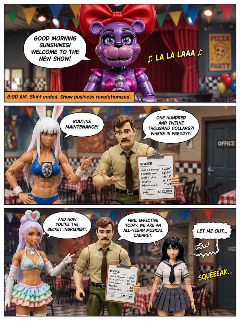 Five Nights at Freddy's: The Three Caretakers and the Dismantled Bear (page 4 of 4)