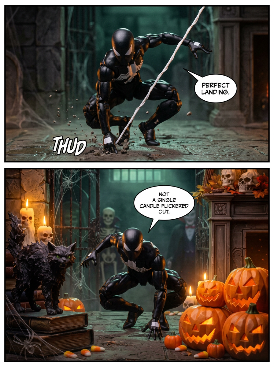 πΈ Spider-Man π· The Symbiote's Halloween Return π¬ Comic Story part 1 (page 7 of 8)