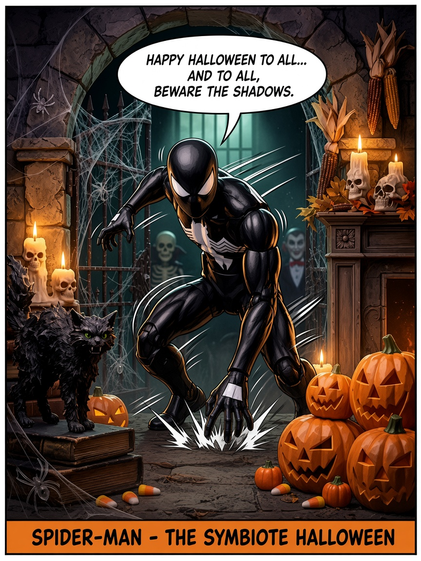 πΈ Spider-Man π· The Symbiote's Halloween Return π¬ Comic Story part 1 (page 8 of 8)