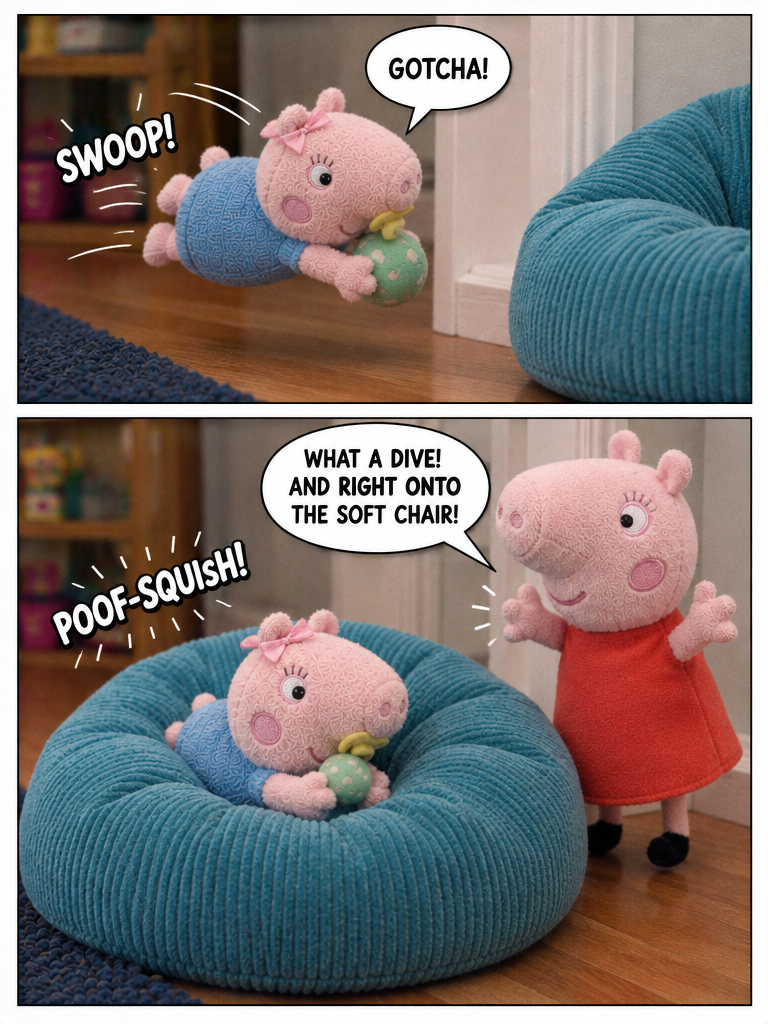 Baby Evie's Great Ball Chase (page 3 of 4)