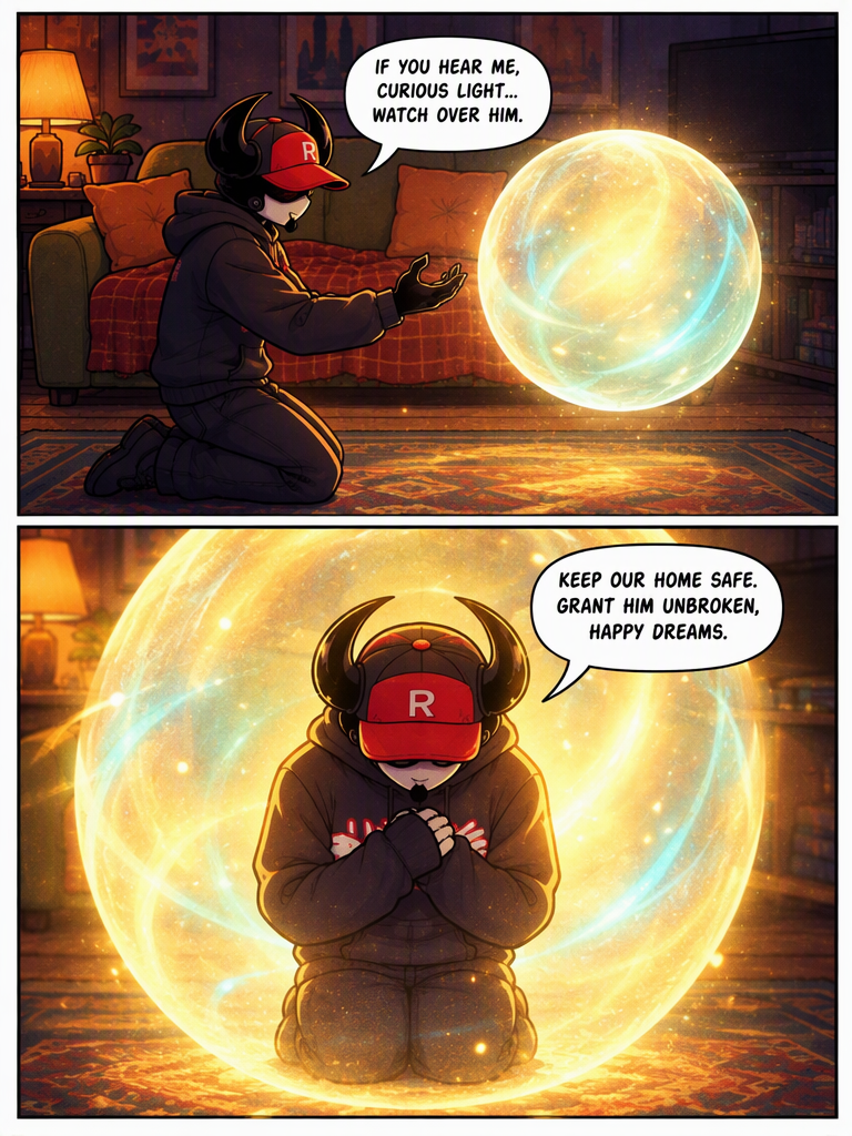 he prays to the curious light he (page 3 of 4)