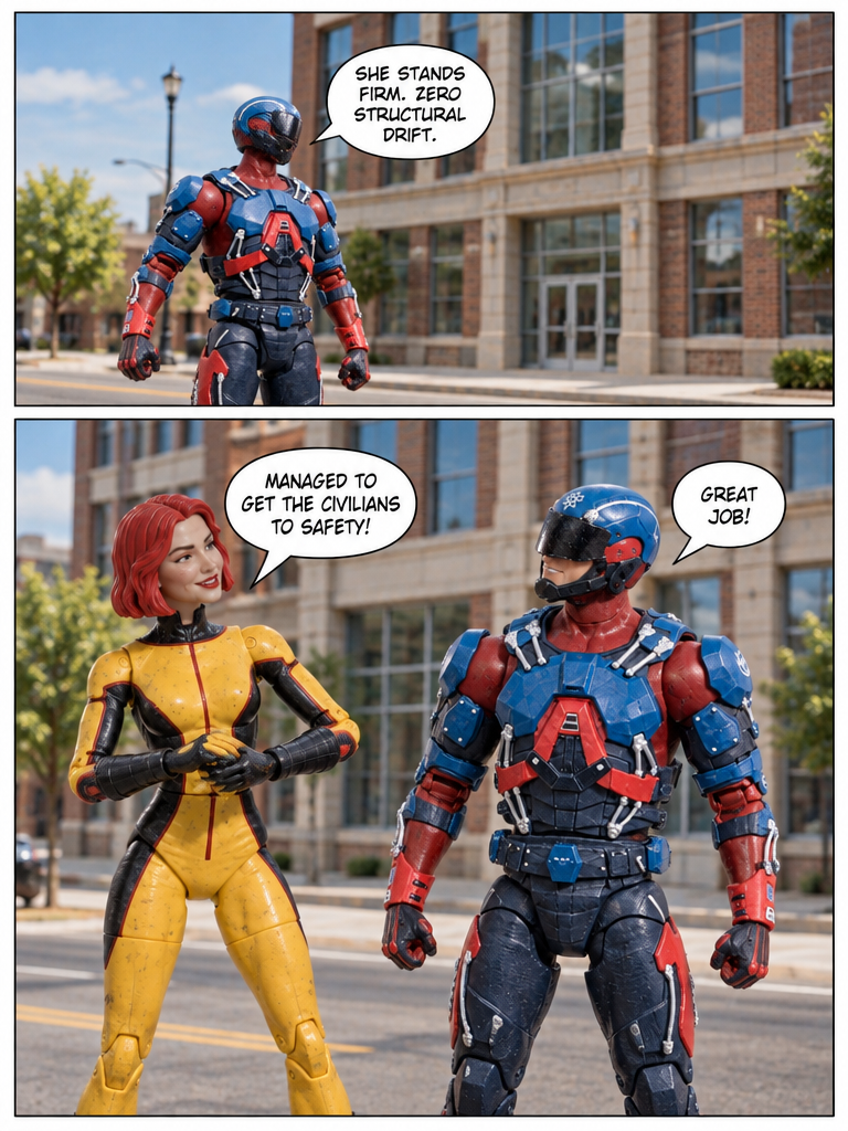 the atom and Giganta in A Monumental Rescue (page 3 of 4)
