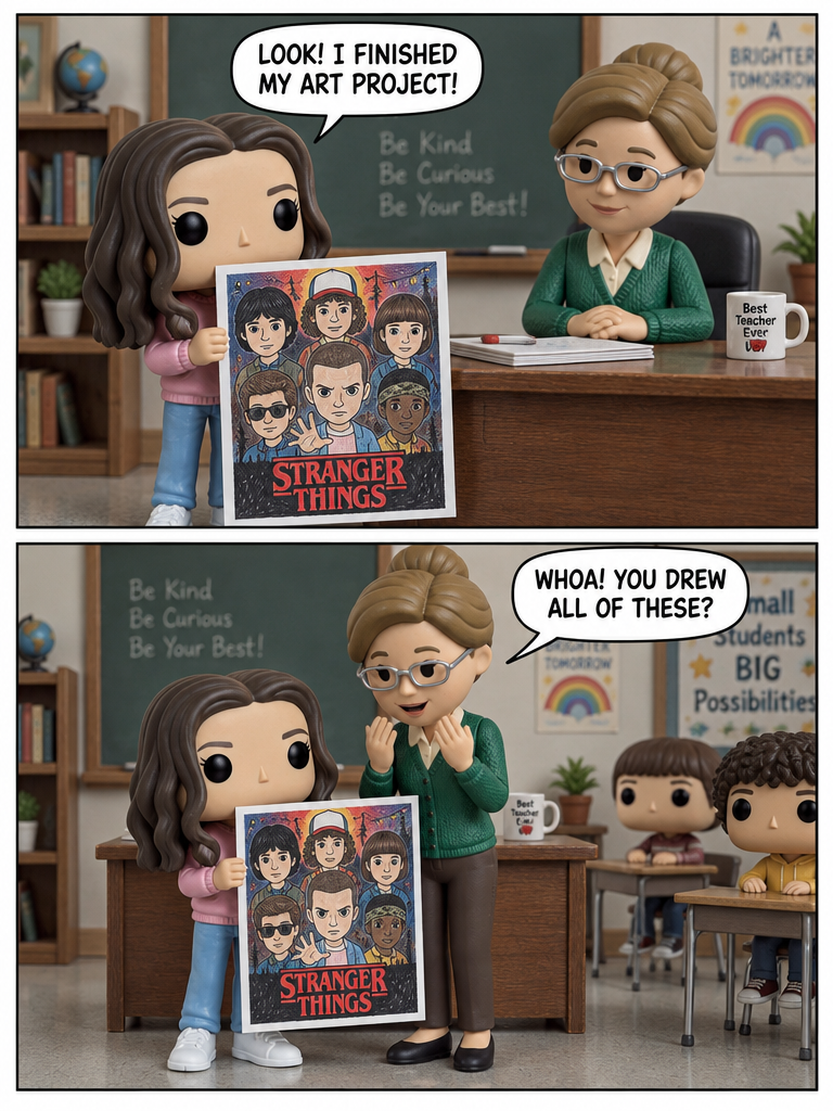 Showing the Stranger Things Poster (page 2 of 4)