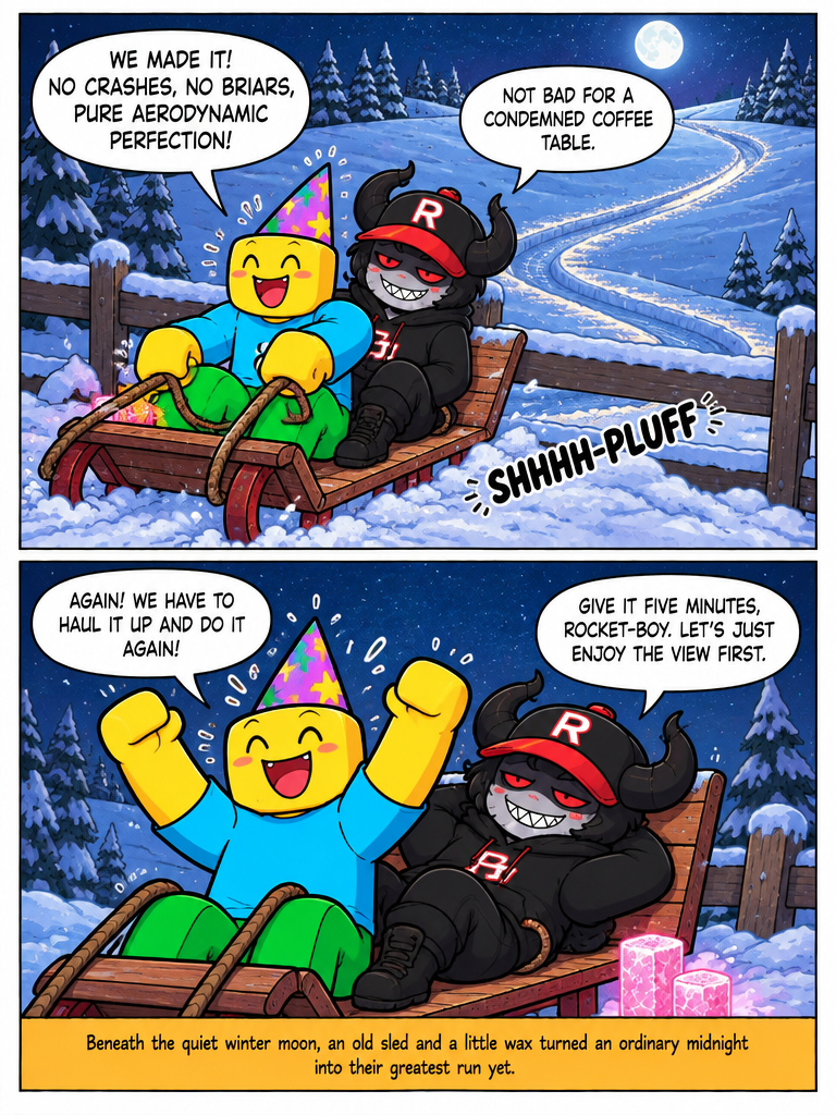 Moonlight Sled Run (page 8 of 8)