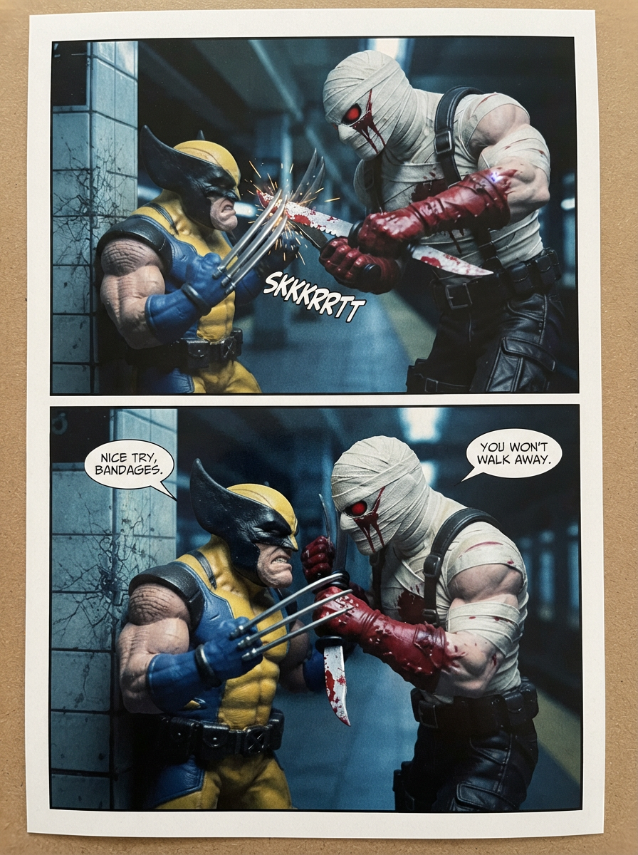 Subway Platform Clash (page 2 of 4)