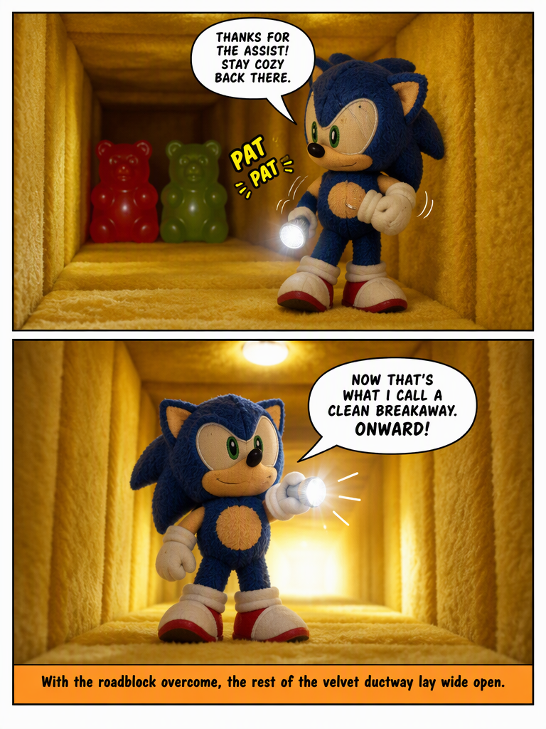 TIGHT SQUEEZE IN THE FLUFF SHAFT (page 4 of 4)