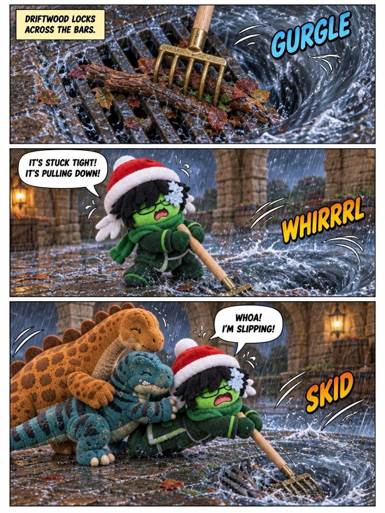 Clearing the Courtyard Grate (page 3 of 4)
